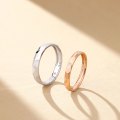 Tadashi White & Rose Gold Diamond Wedding Ring (Pair)