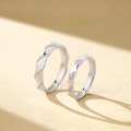Mirai Platinum Diamond Wedding Ring (Pair)