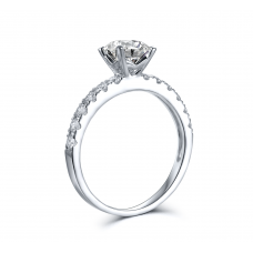 Krinel Diamond Engagement Ring Casing 18K White Gold / Platinum