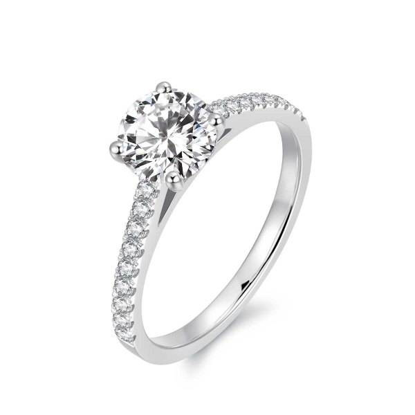Lexie White Gold Diamond Engagement Ring Casing