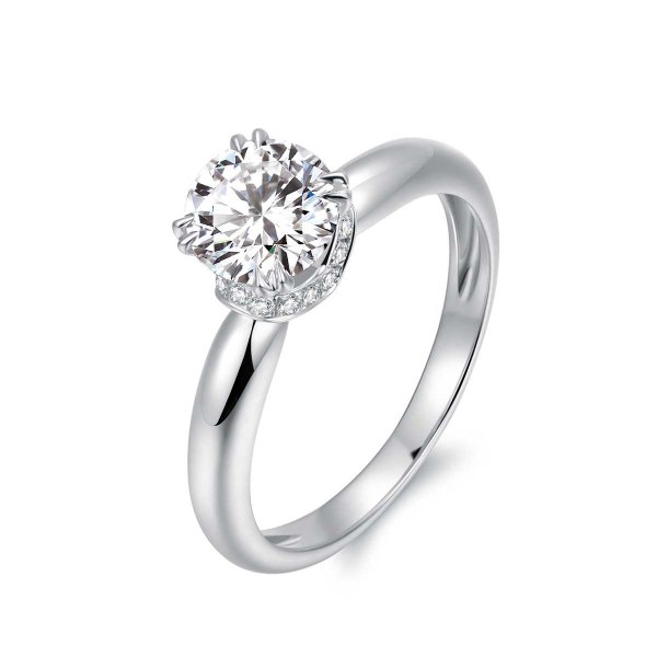 Sylvi White Gold Diamond Engagement Ring Casing
