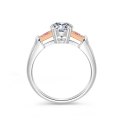 Lydia White and Rose Gold Diamond Engagement Ring Casing
