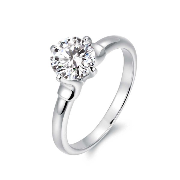 Frances White Gold Diamond Engagement Ring Casing