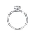 Carrie Solitaire White Gold Diamond Engagement Ring Casing