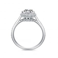 Arlyne Diamond Engagement Ring Casing 18K White Gold
