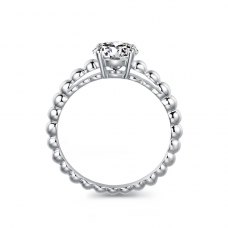 Tyriah Solitaire Engagement Ring Casing 18K White Gold