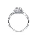 Leaniah White Gold Diamond Engagement Ring Casing