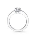 Tyrese Solitaire White Gold Diamond Engagement Ring Casing