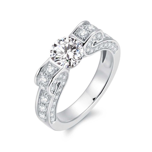 Niella White Gold Diamond Engagement Ring Casing