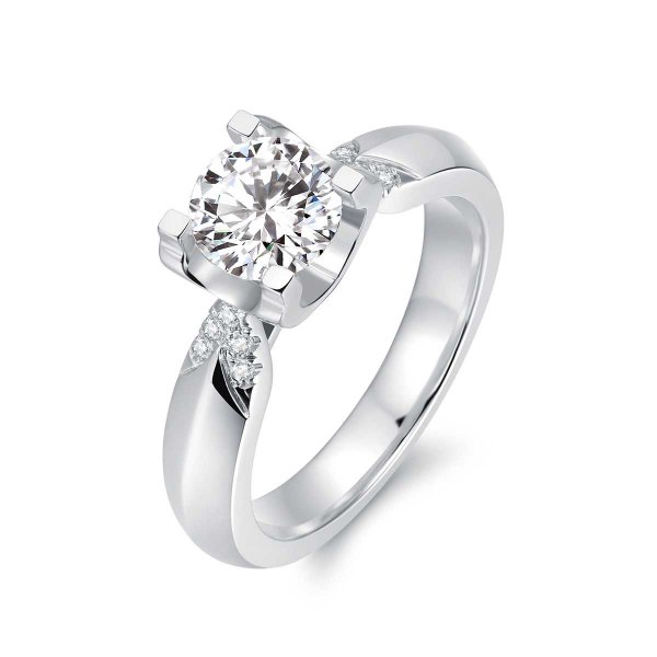 Embria White Gold Diamond Engagement Ring Casing