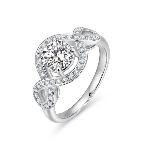 Synthia White Gold Diamond Engagement Ring Casing
