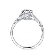 Larise Diamond Engagement Ring Casing 18K White Gold
