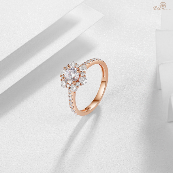 Noah Rose Gold Diamond Engagement Ring Casing