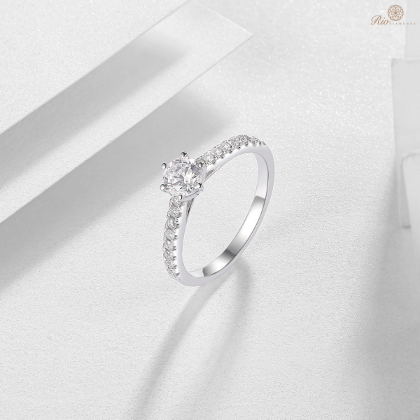 Tia White Gold Diamond Engagement Ring Casing