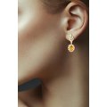 Lashea Sapphire Diamond Earring 18K Yellow Gold 
