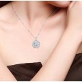Ricco Cluster Diamond Pendant 18K White Gold 