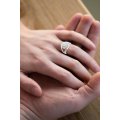 Tullia Micropave Diamond Ring 18K White Gold