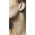 Orchis Spinel Diamond Earring 18K White Gold