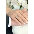 Pinnacle Illusion Diamond Ring 18K White Gold