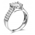 Aegir Princess Diamond Ring 18K White Gold 