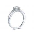 Jelio Diamond Engagement Ring Casing 18K White Gold