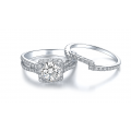 Tassen Diamond Engagement Ring Casing 18K White Gold (2 in 1)
