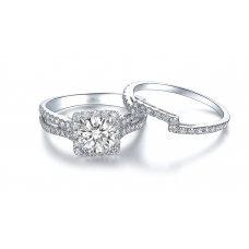 Tassen Diamond Engagement Ring Casing 18K White Gold (2 in 1)