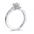 Simply Us White Gold Diamond Engagement Ring Casing (2 in 1)