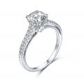 Griya White Gold Diamond Engagement Ring Casing