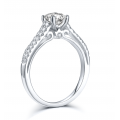 Griya White Gold Diamond Engagement Ring Casing