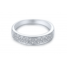 Tahoe Prong Diamond Ring 18K White Gold 