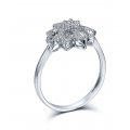 Bellus Prong Diamond Ring 18K White Gold 