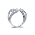 Makara Prong Diamond Ring 18K White Gold 