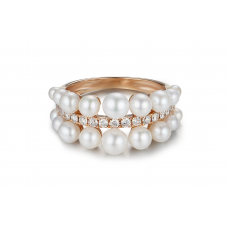 Maris Pearl Diamond Ring 18K Rose Gold