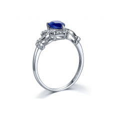 Davit Kyanite Diamond Ring 18K White Gold 