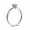 Piz White Gold Diamond Engagement Ring Casing (2 In 1)