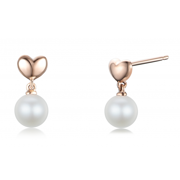 Joo Won Pearl Earring 14K Rose Gold 
