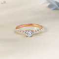 Damon Diamond Engagement Ring Casing 18K White Gold 