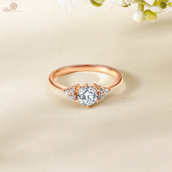 Cory Diamond Engagement Ring Casing 18K White Gold