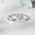 Quins Platinum Diamond Wedding Ring (Pair)