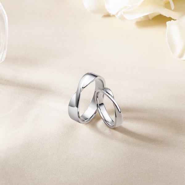 Marvelle Platinum Wedding Ring (Pair)