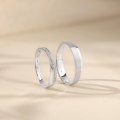 Yaeko Platinum Diamond Wedding Ring (Pair)