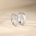Himari Platinum Diamond Wedding Ring (Pair)