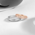 Sawyer 18K White & Rose Gold Diamond Wedding Ring (Pair)