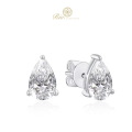 Jiji 10K White Gold Lab grown Diamond Earring 