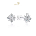 Chun Hee 10K White Gold Lab grown Diamond Earring 