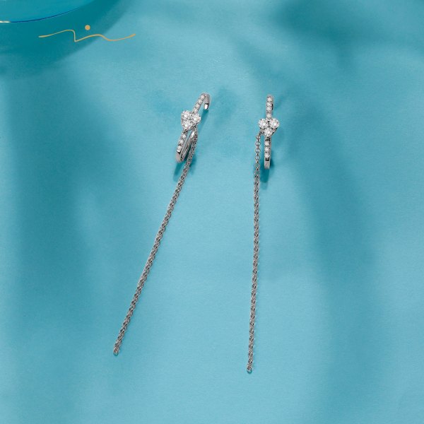 Par-ty Diamond Earring 18K Yellow Gold