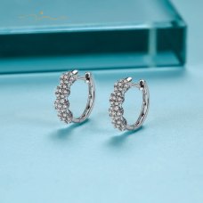 KeiWoo Diamond Earring 18K White Gold