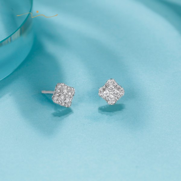 Filaine Diamond Earring 18K White Gold