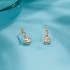 Spin-ING Diamond Earring 18K Yellow Gold